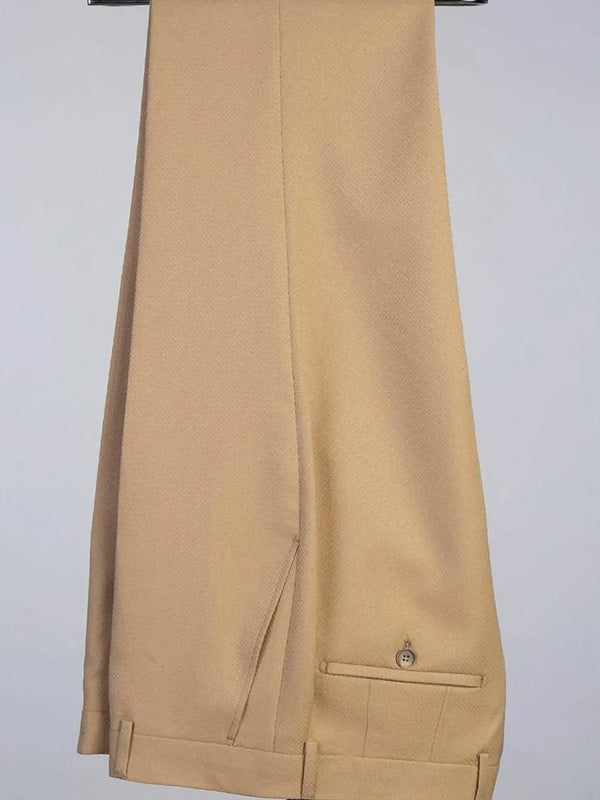 Champagne 2-piece double-breasted Shawl Lapel suit