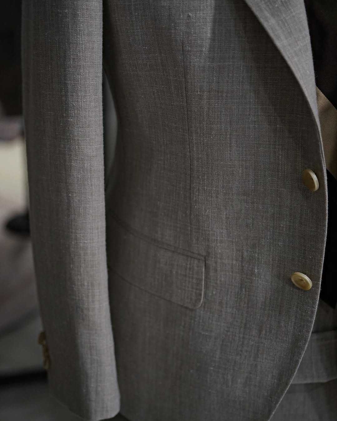 Grey 2-piece Notch Lapel Single-breasted suit