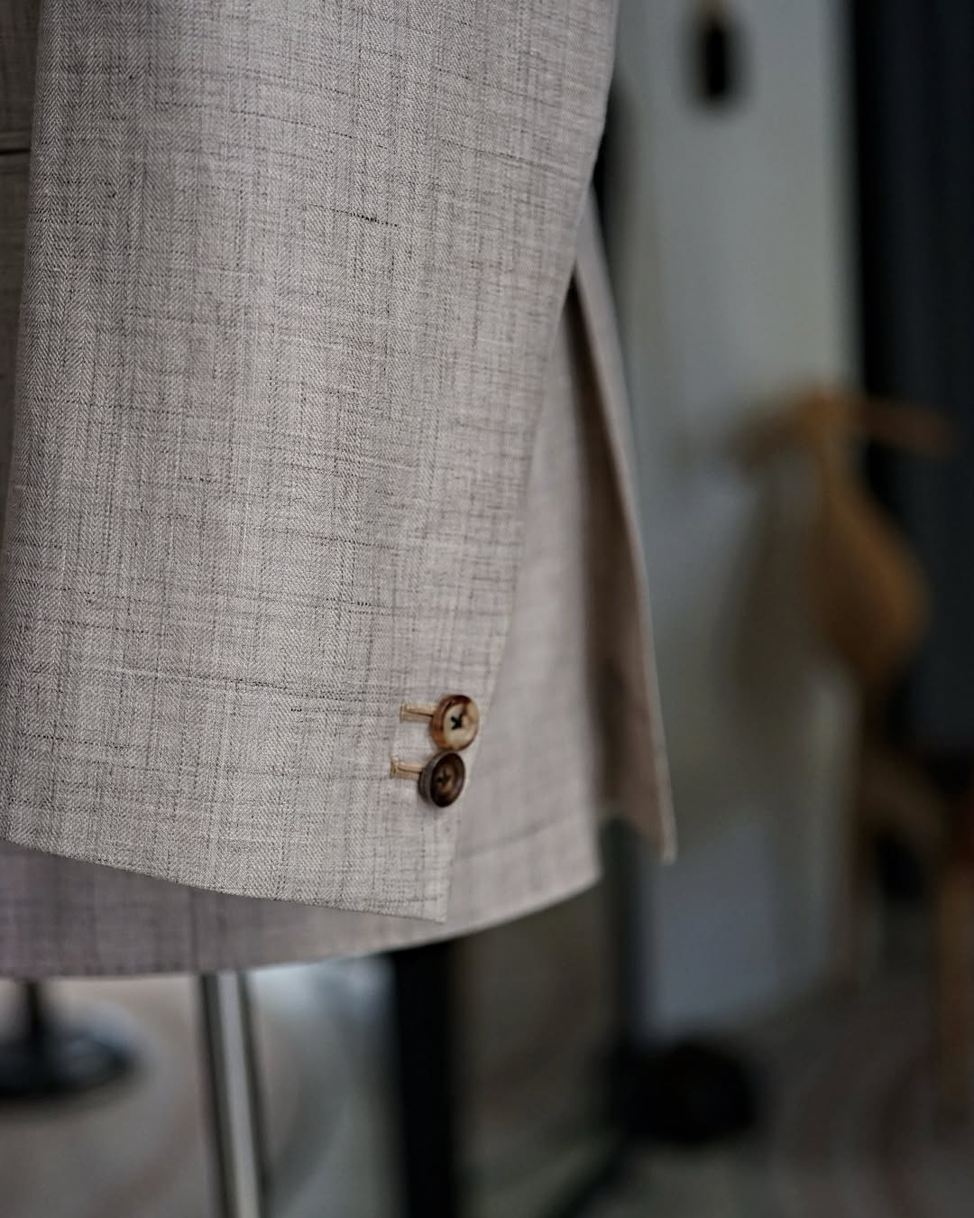 Grey 2 Piece Notch Lapel Single Breasted Suit