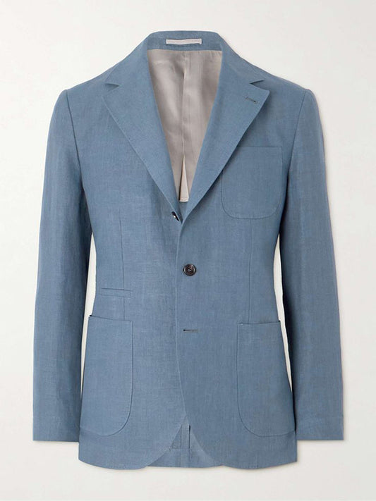 Blue 2-piece 2-button Notch Lapel suit